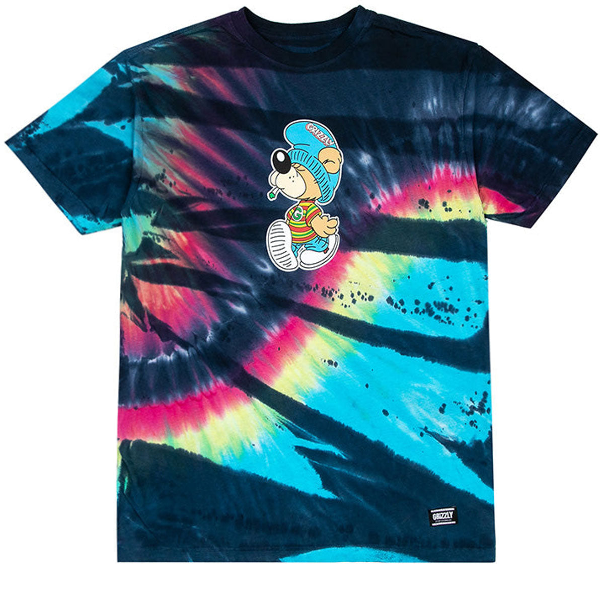 Grizzly Delinquent T-Shirt - Tie Dye image 1