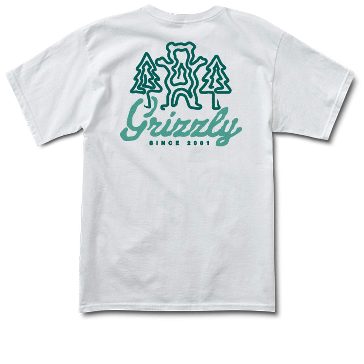 Grizzly Windy Creek T-Shirt - White image 1