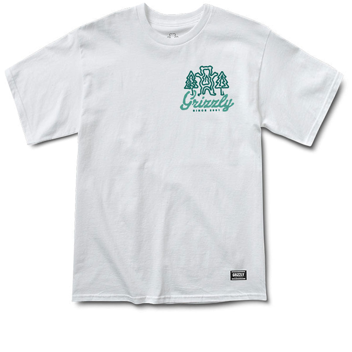 Grizzly Windy Creek T-Shirt - White image 2