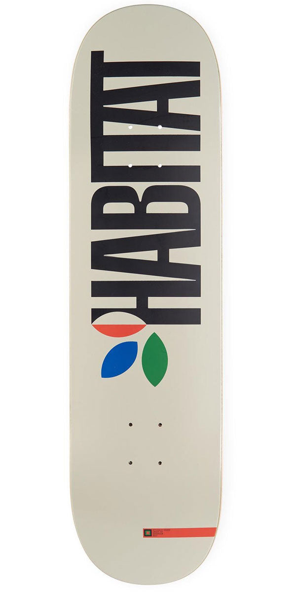 Habitat Apex Bold Twin Skateboard Deck - White - 8.50