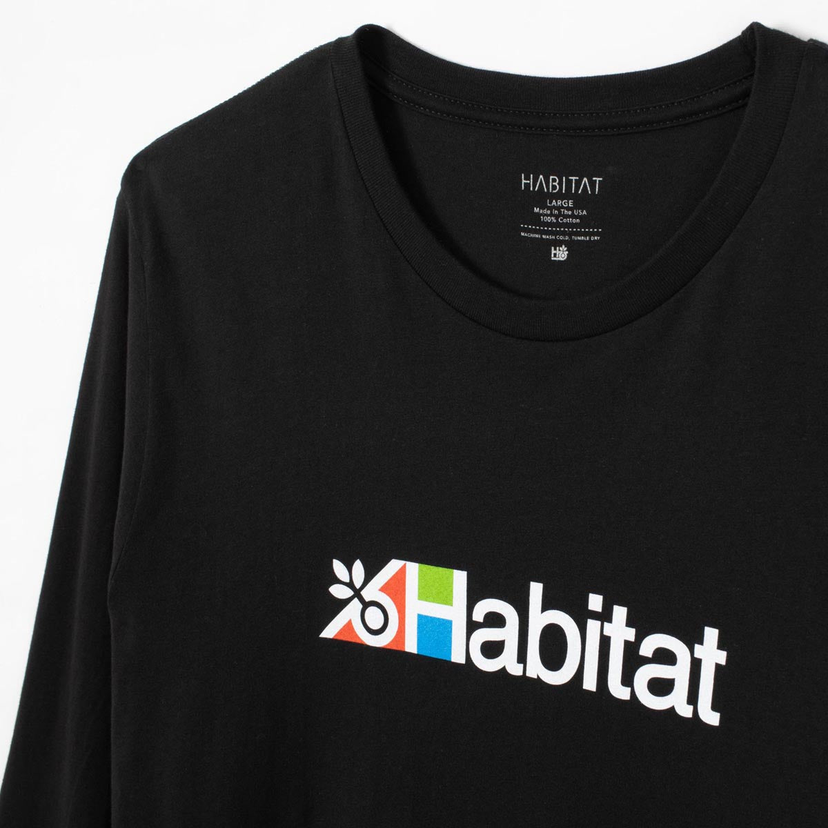 Habitat Transit Long Sleeve T-Shirt - Black image 2
