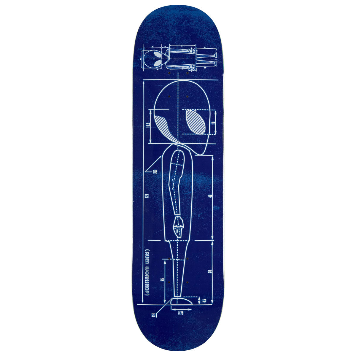 Alien Workshop Blueprint Skateboard Deck - 8.375