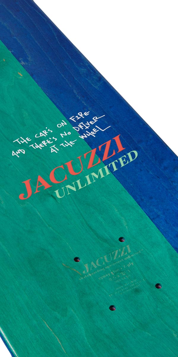 Jacuzzi Unlimited John Dilo Burnt Out Skateboard Deck - 8.50