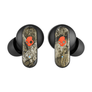Skullcandy TW Dime 3 Headphones - Real Tree APX Orange