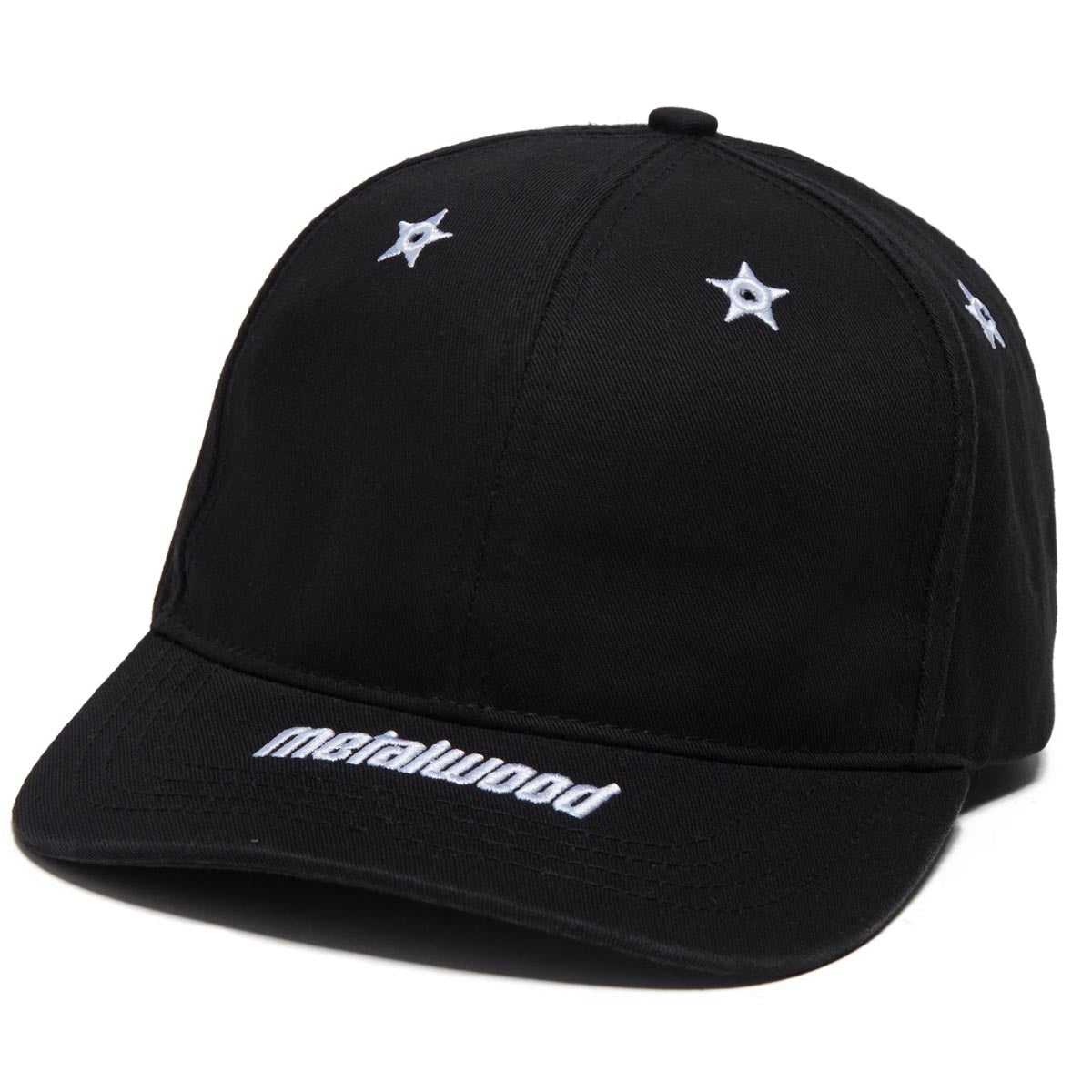 Metalwood Starshot 6 Panel Strapback Hat - Black image 1