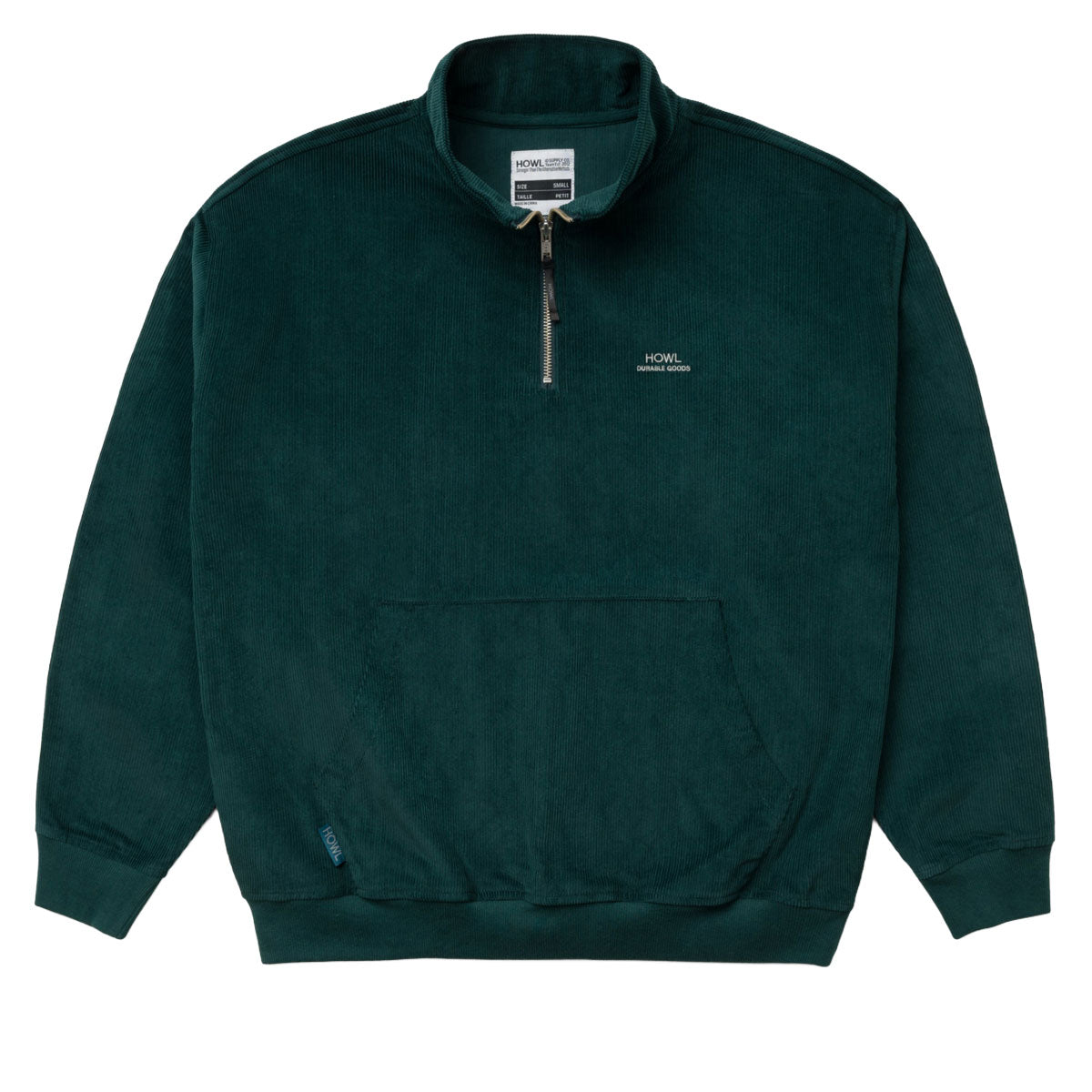 Howl Corduroy Half Zip Jacket - Green – CCS