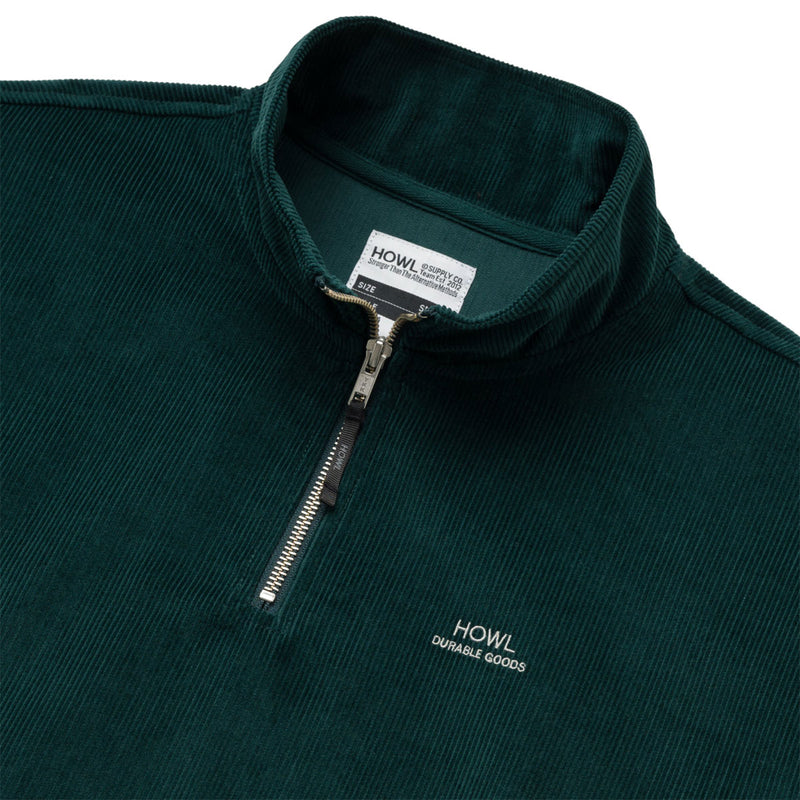 Howl Corduroy Half Zip Jacket - Green