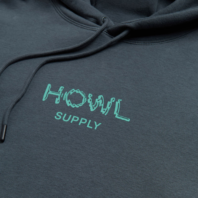 Howl DWR Logo Hoodie - Pavement