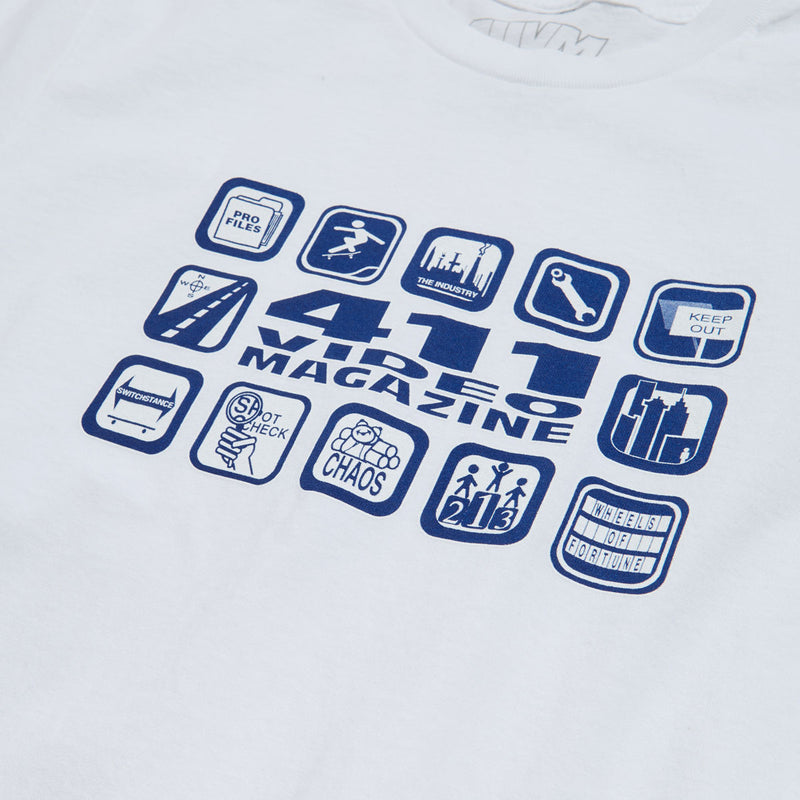 411 Icons T-Shirt - White