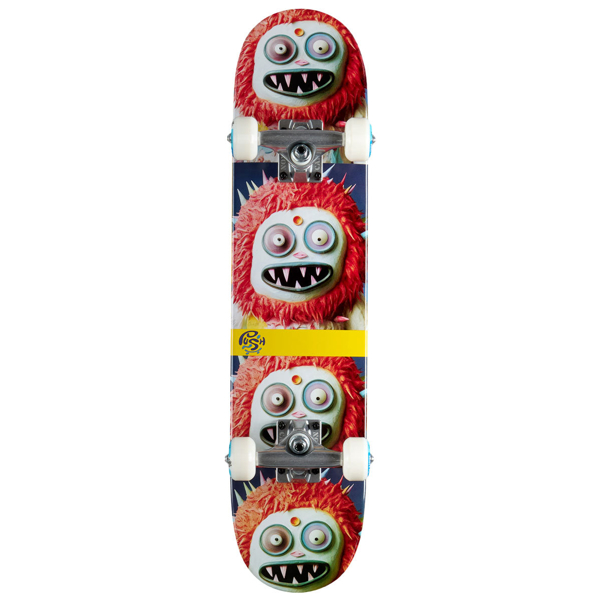 Push Frosty FP Soft Top Skateboard Complete - Red/Blue - 6.50