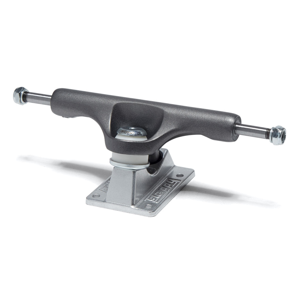 Slappy ST1 Inverted Hollow Lights Ultra Low Kingpin Skateboard Trucks - Gunmetal/Polished/White Gold - 8.00