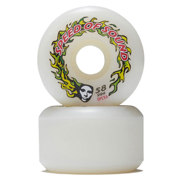 Opera SOS Fire Mask Hardline Conical 99a Skateboard Wheels - Candle White - 58mm