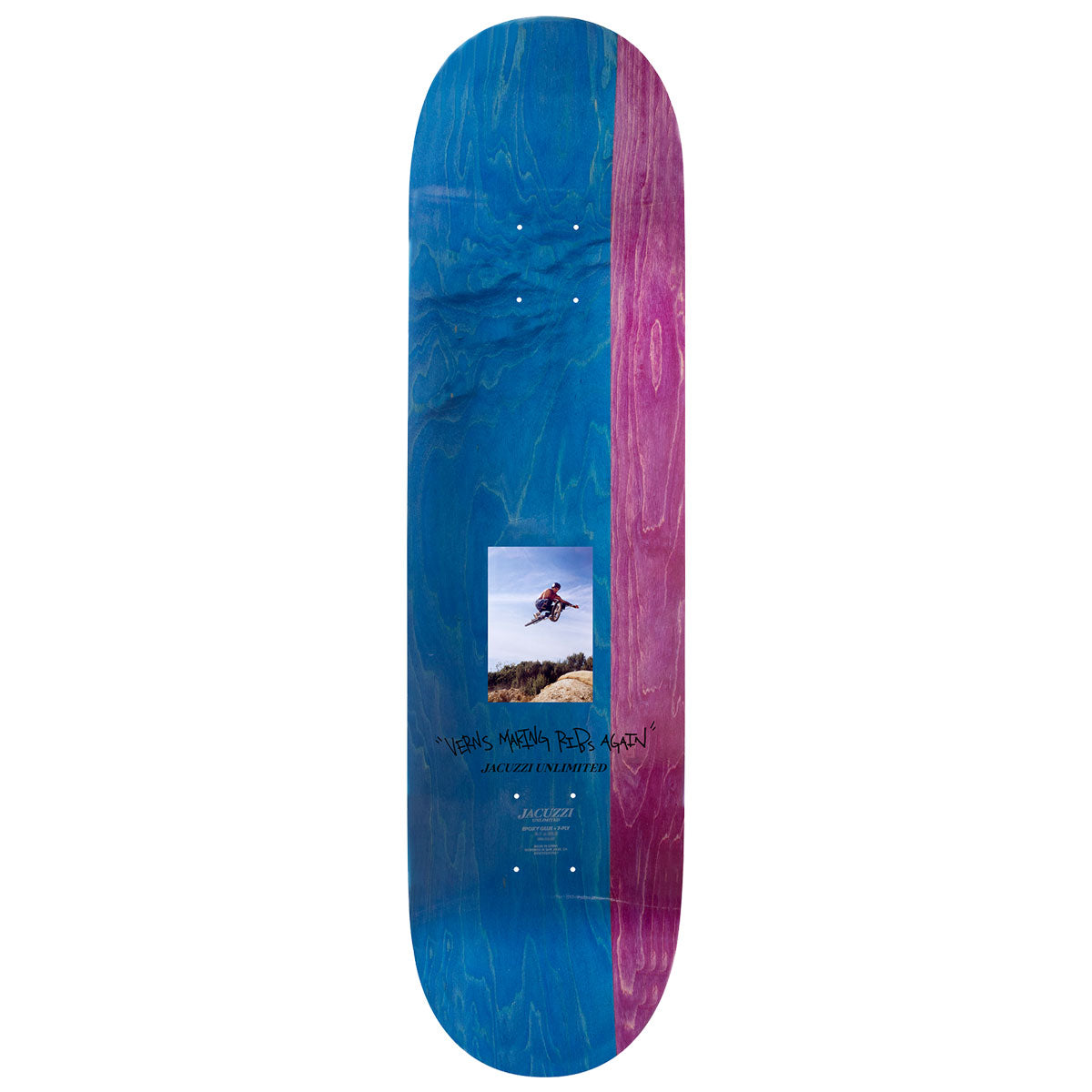 Jacuzzi Unlimited Tony Latham Dirtbike EX7 Skateboard Deck - Red