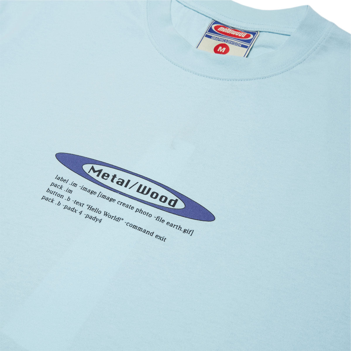 Metalwood Hello World T-Shirt - Baby Blue – CCS