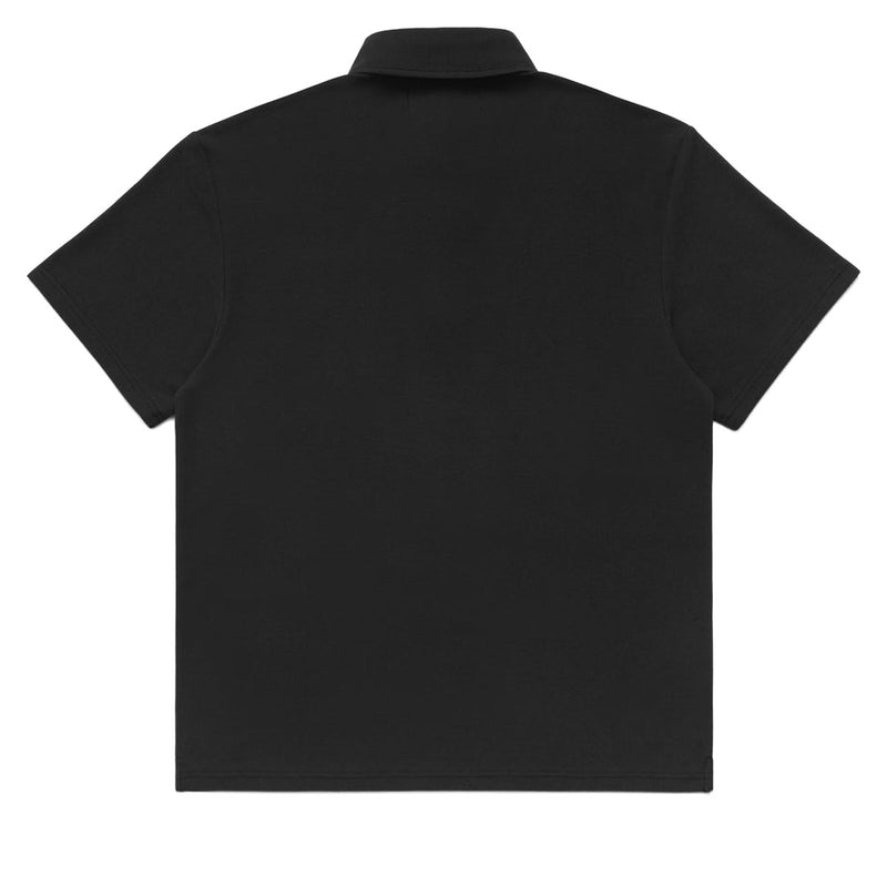 Metalwood Airy Pocket Polo Shirt - Black