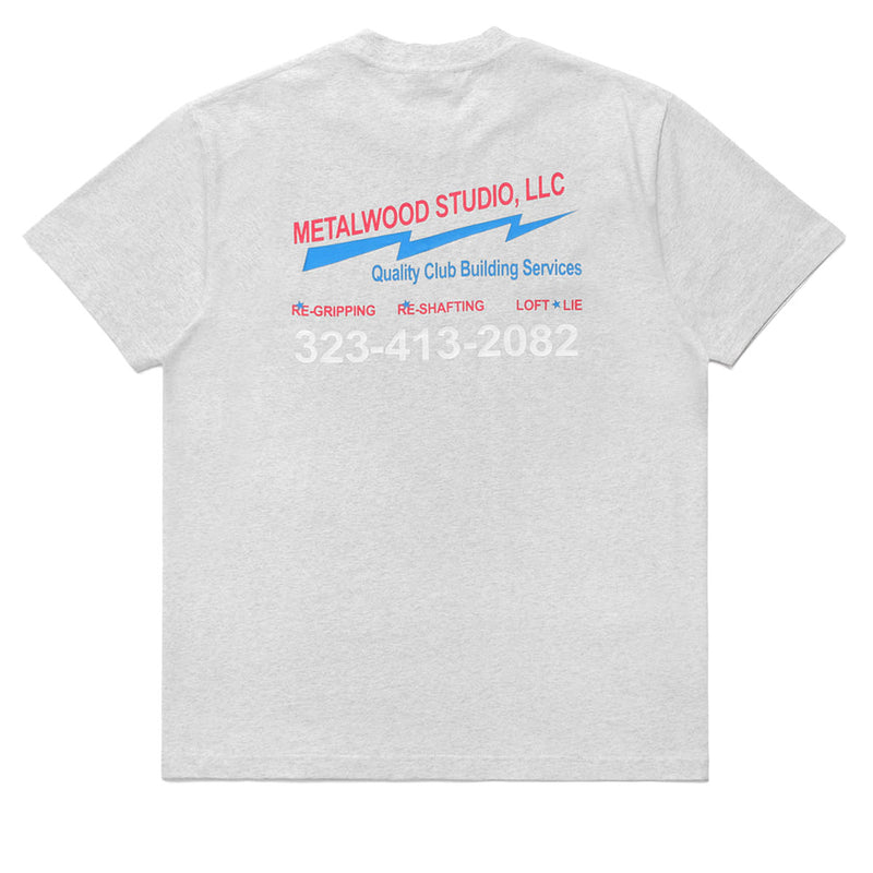 Metalwood Club Building T-Shirt - Heather Grey