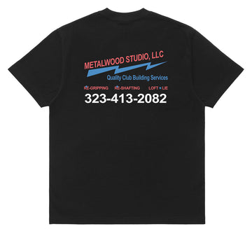 Metalwood Club Building T-Shirt - Black