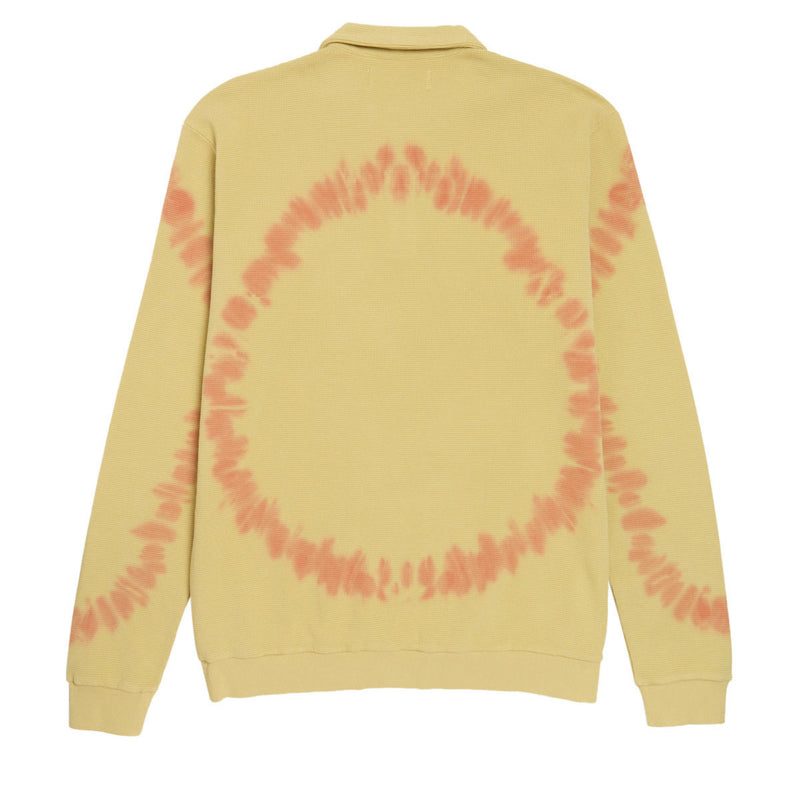 Metalwood Mini Metal Logo Thermal Long Sleeve Polo Shirt - Slime