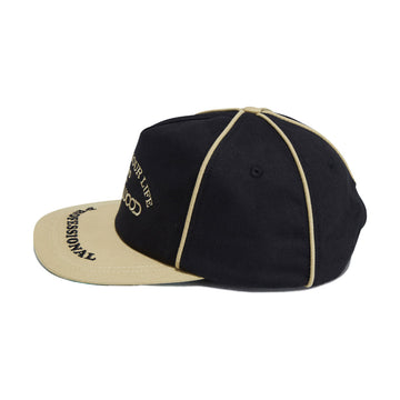Metalwood Professional Piping Snapback Hat - Black