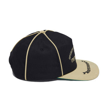 Metalwood Professional Piping Snapback Hat - Black