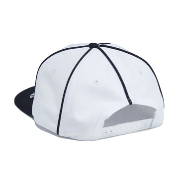Metalwood Professional Piping Snapback Hat - White