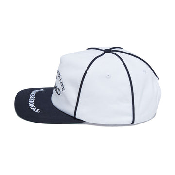 Metalwood Professional Piping Snapback Hat - White