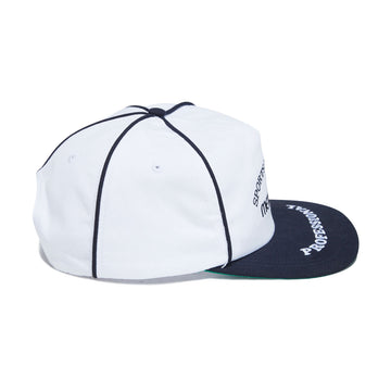 Metalwood Professional Piping Snapback Hat - White