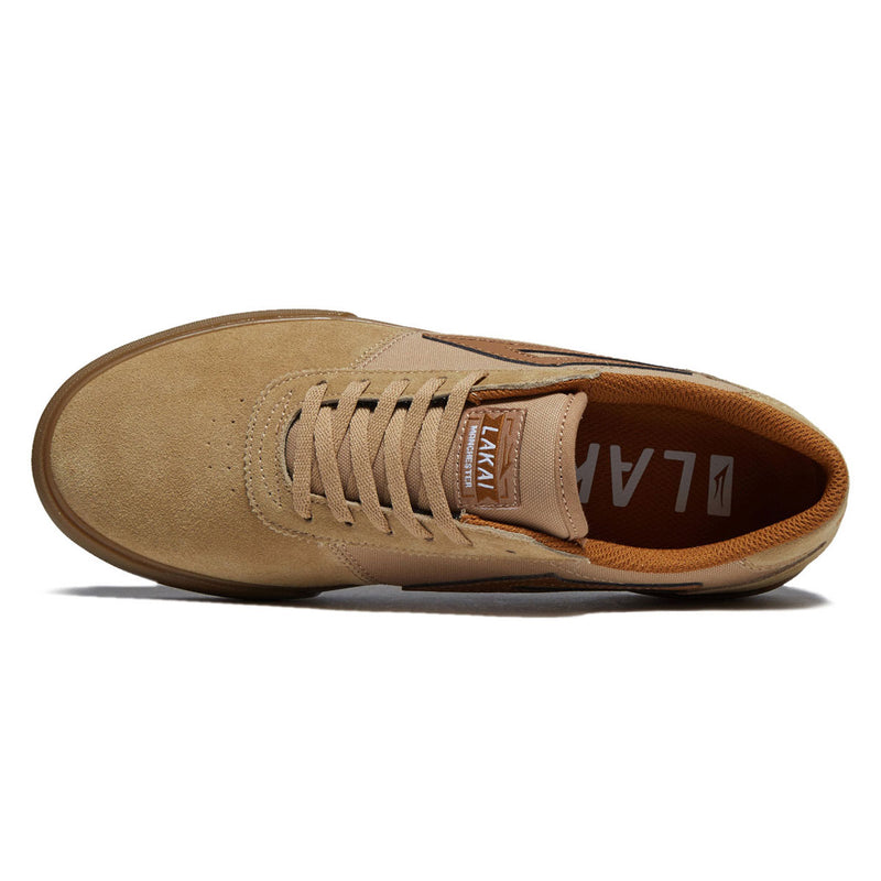 Lakai Manchester Shoes - Tan/Gum Suede