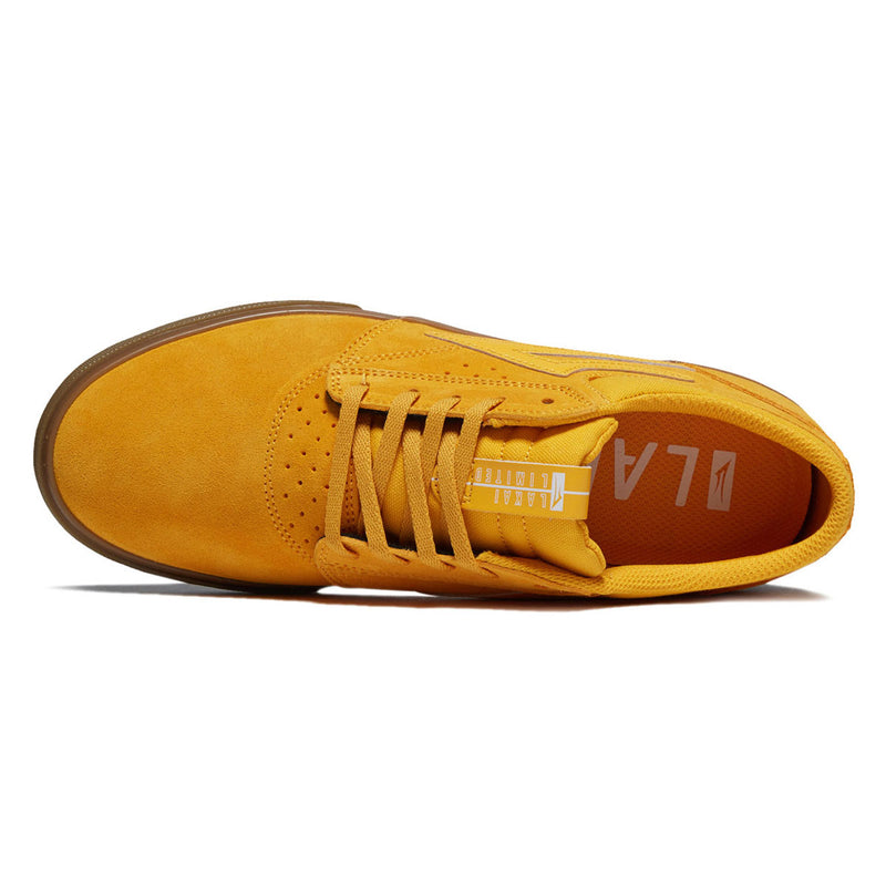 Lakai Griffin Shoes - Yellow/Gum Suede