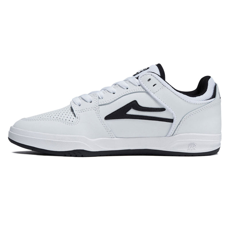 Lakai Telford Low Shoes - White/Black Leather