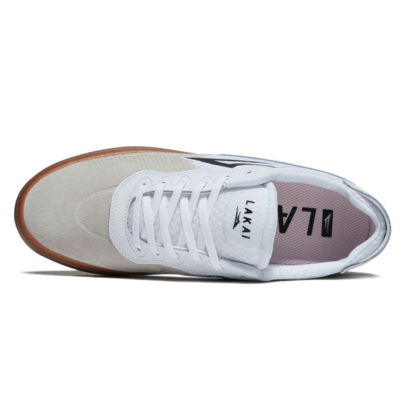 Lakai Essex Shoes - White/Gum Leather