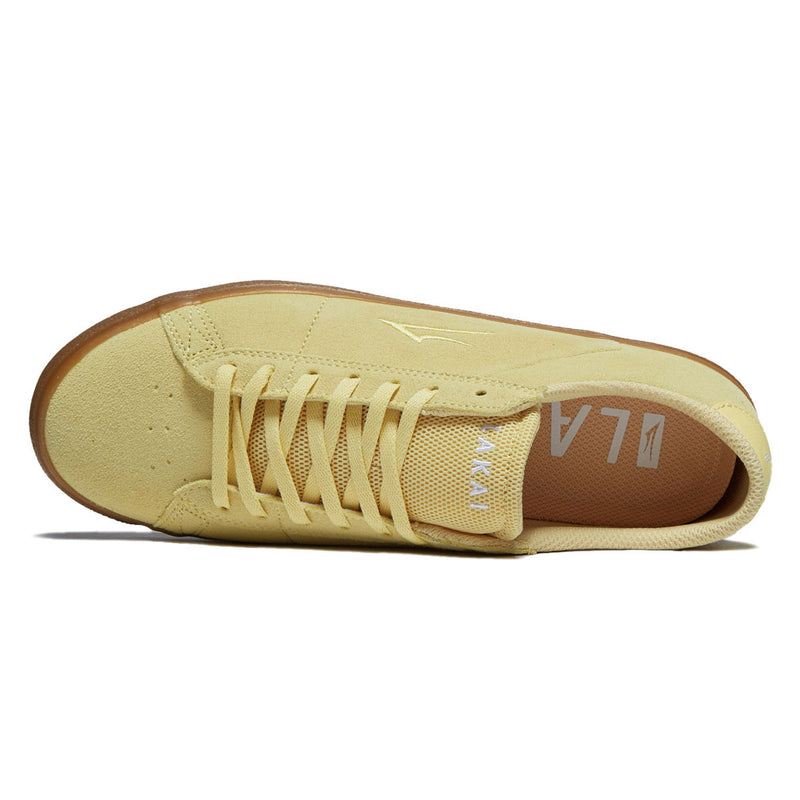 Lakai Newport Shoes - Light Yellow Suede