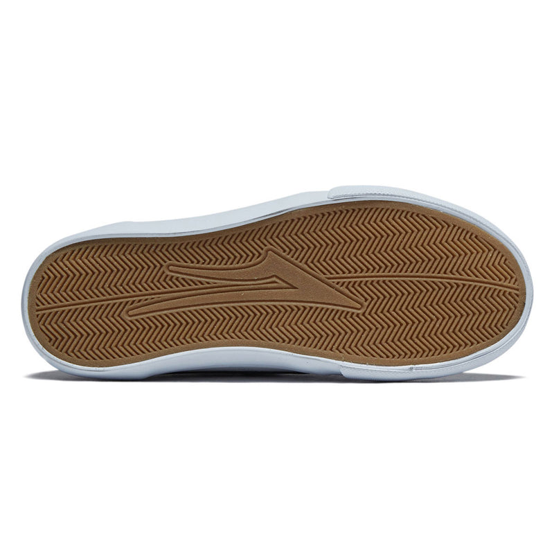 Lakai Youth Griffin Shoes - White/Pine Leather