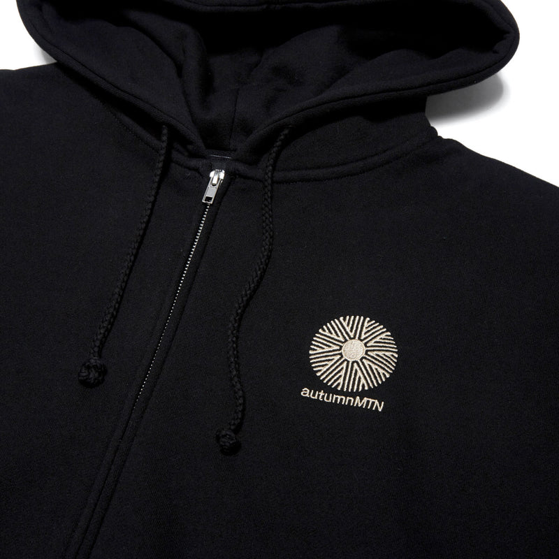 Autumn Mtn Zip Hoodie - Black
