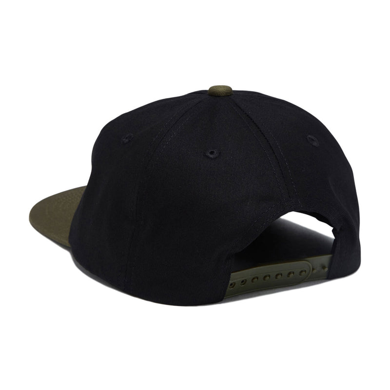Autumn Two Tone Twill Snapback Hat - Black