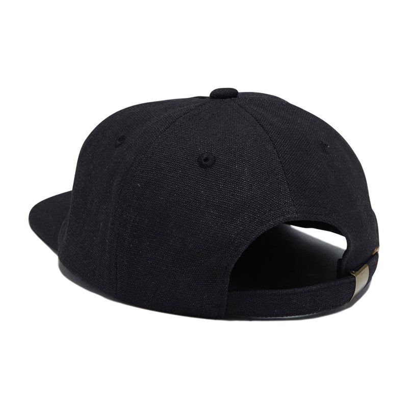 Autumn Washed Canvas Strapback Hat - Black 2025