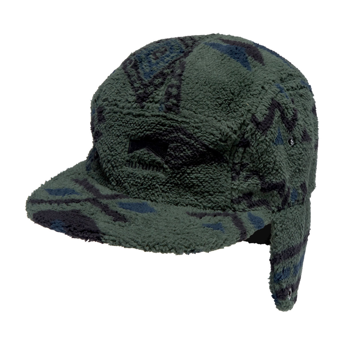 Autumn Fleece Flap Hat - Green image 1