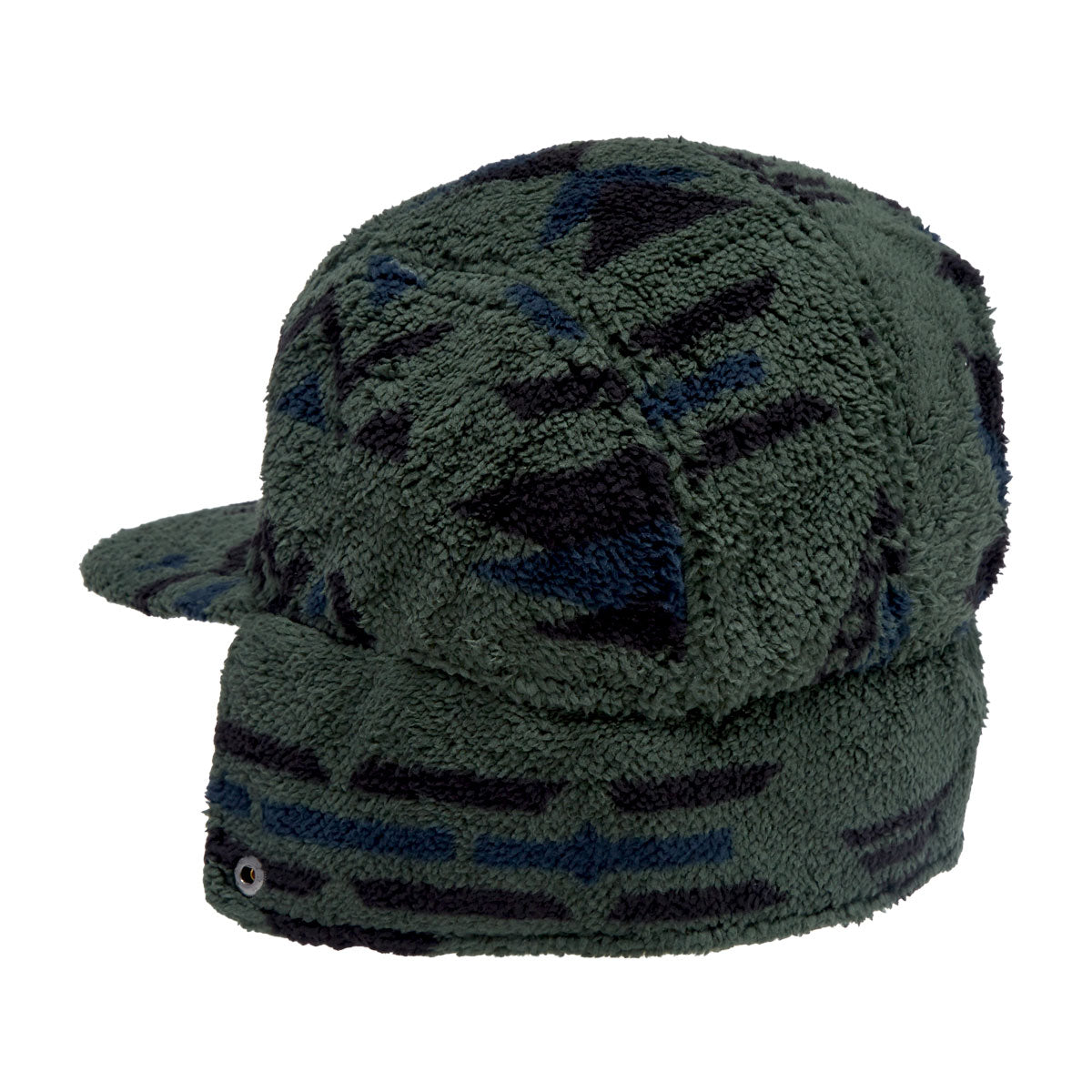 Autumn Fleece Flap Hat - Green image 2