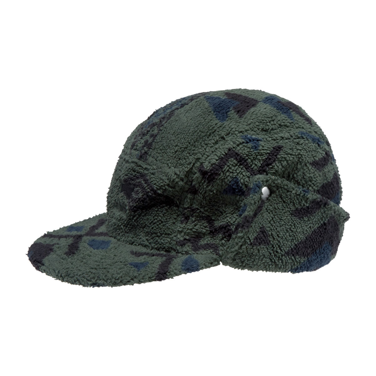 Autumn Fleece Flap Hat - Green image 3