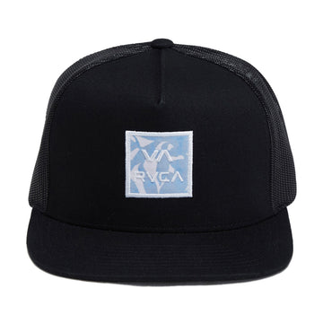 RVCA VA All The Way Print Trucker Hat - Black