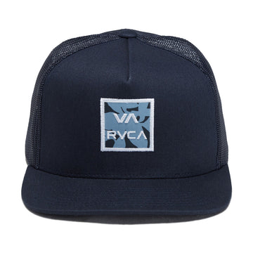 RVCA VA All The Way Print Trucker Hat - Navy