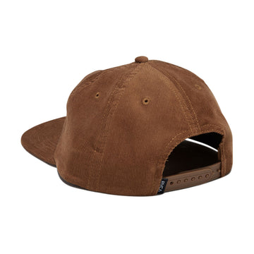RVCA Big RVCA Cord Snapback Hat - Camel