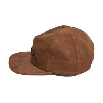 RVCA Big RVCA Cord Snapback Hat - Camel