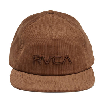 RVCA Big RVCA Cord Snapback Hat - Camel