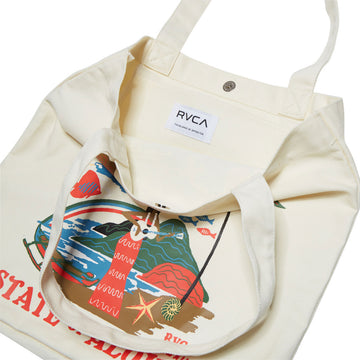 RVCA Womens Basica Tote Bag - White
