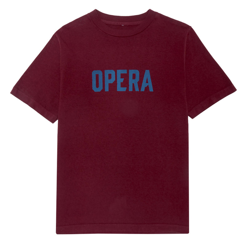 Opera Font T-Shirt - Burgundy