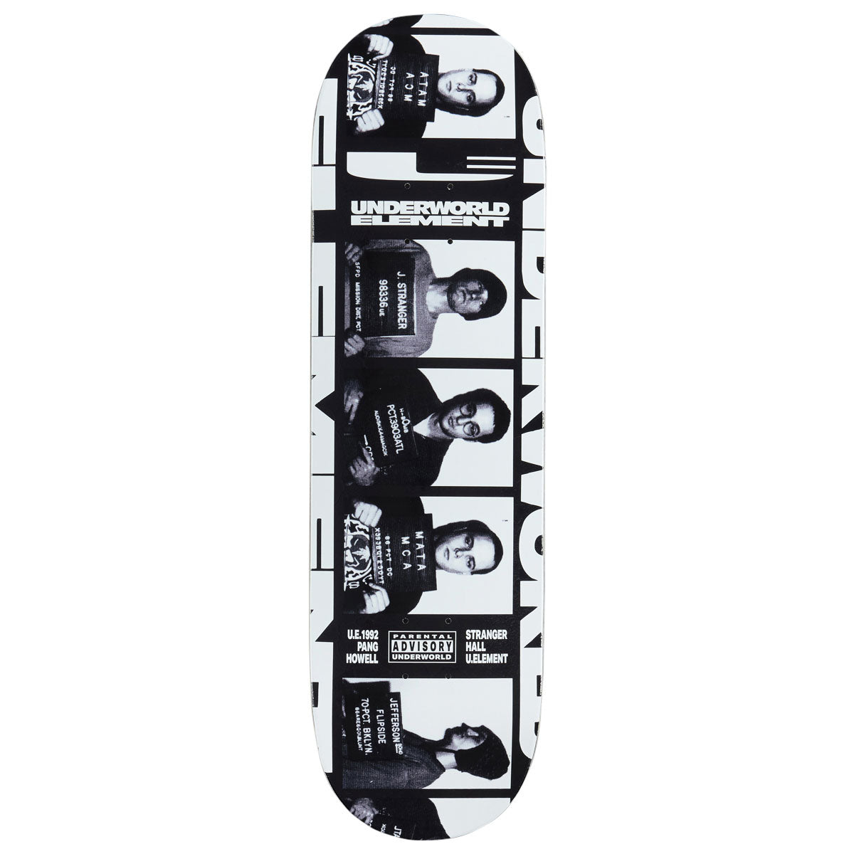 トップス 90s Underworld ELEMENT Underworld Element Mugshots EX7 Skateboard Deck - 9.00