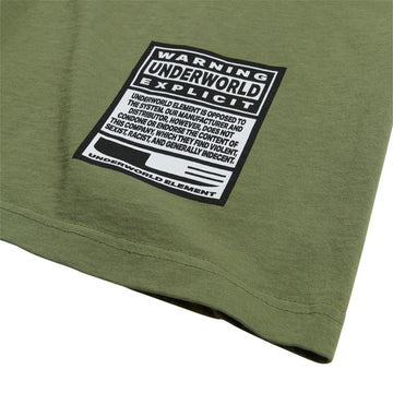 Underworld Element Explode T-Shirt - Light Olive