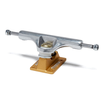 Slappy ST1 Inverted Hollow Lights Ultra Low Kingpin Skateboard Trucks - Polished/Gold/Gold - 8.50