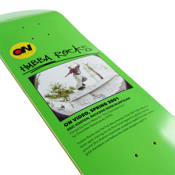 On Video Hubba Rocks Skateboard Deck - 8.375
